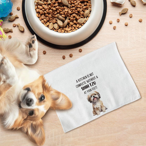 Toallas Tzhim con diseño de Shih Tzu y animales, perfectas para regalar.