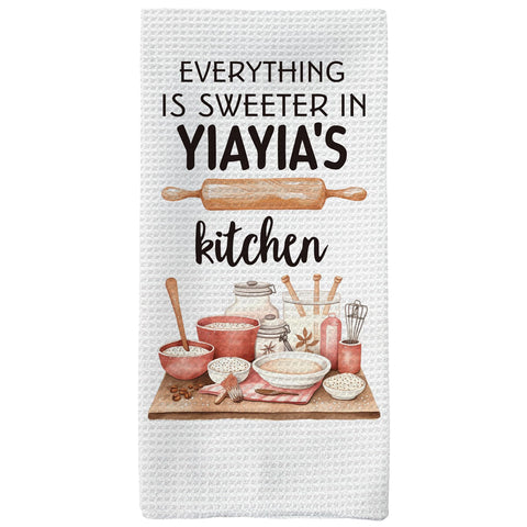 Toallas Tzhim Yiayia para cocina 16x24, absorbentes y decorativas.