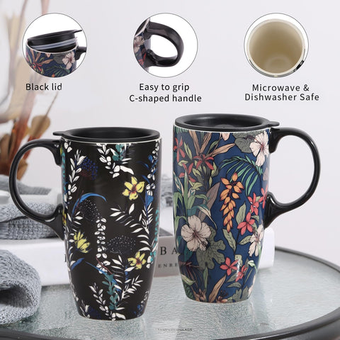 TZSSP detalle mango ergonómico, taza cerámica, mayor comodidad al sostener.