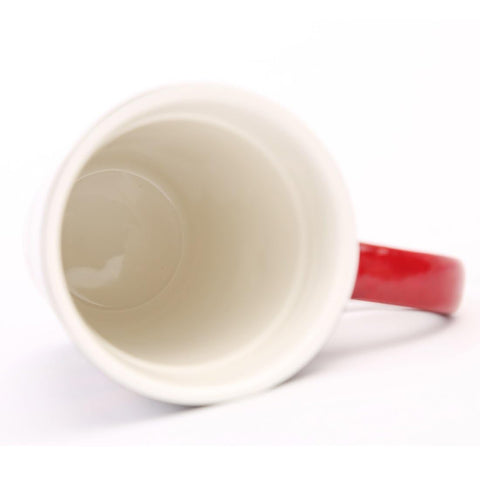 TZSSP taza cardenal cerámica con tapa color vibrante para café