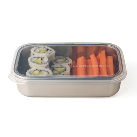 Caja bento U Konserve en acero inoxidable para almacenamiento duradero de alimentos