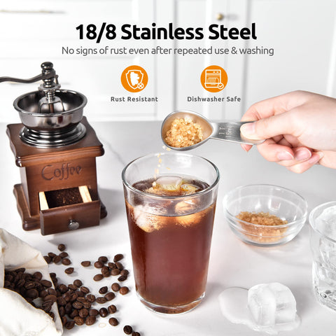 U-Taste acero inoxidable 18-8: resistencia y antióxido para cafe.