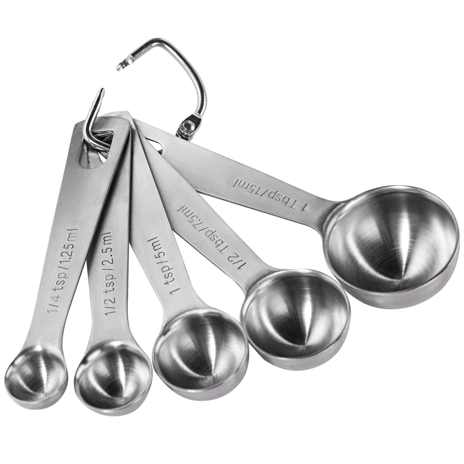 U-Taste: cucharas medidoras con marcas grabadas para lectura rápida de medidas.