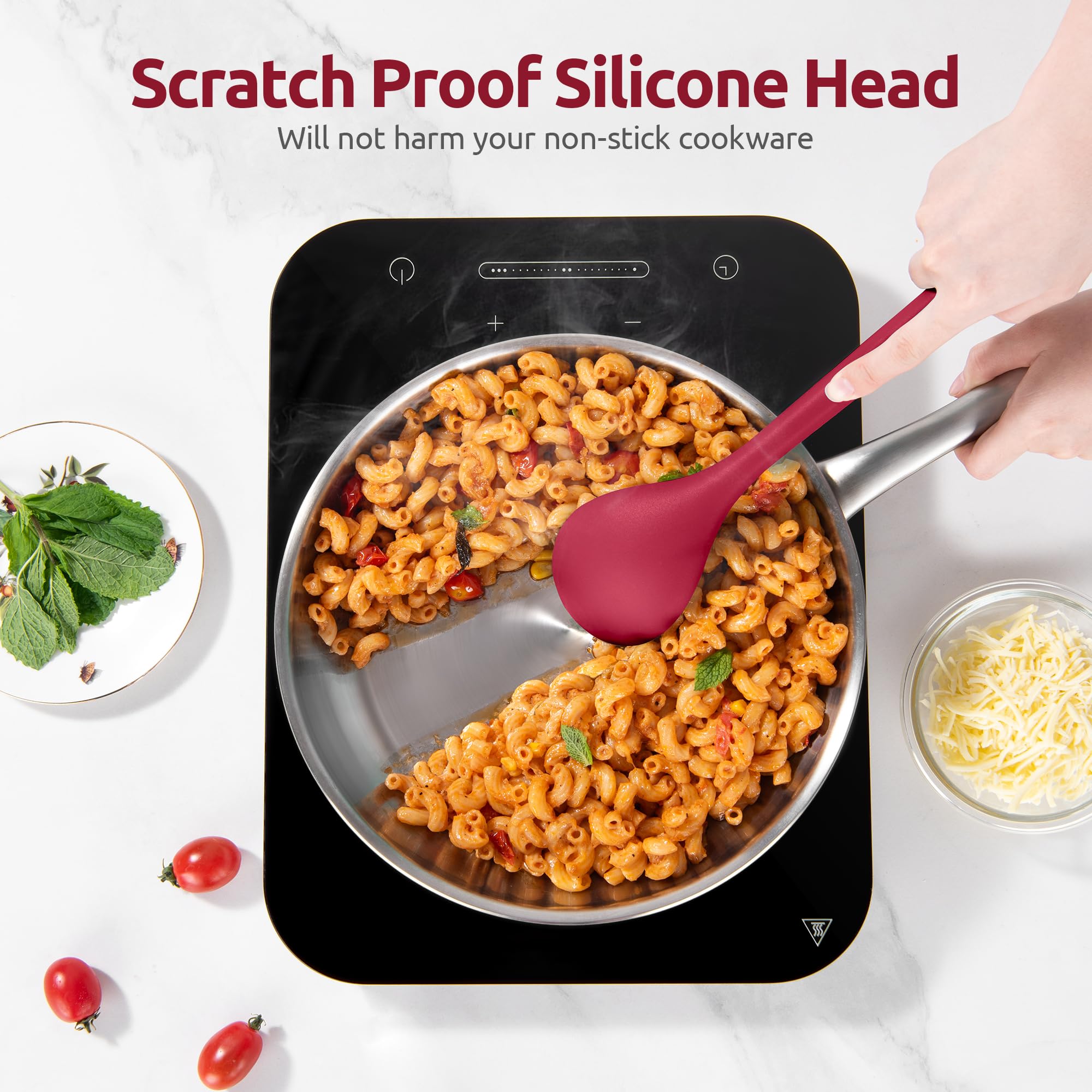 Cucharón de silicona U-Taste resistente al calor para servir con suavidad