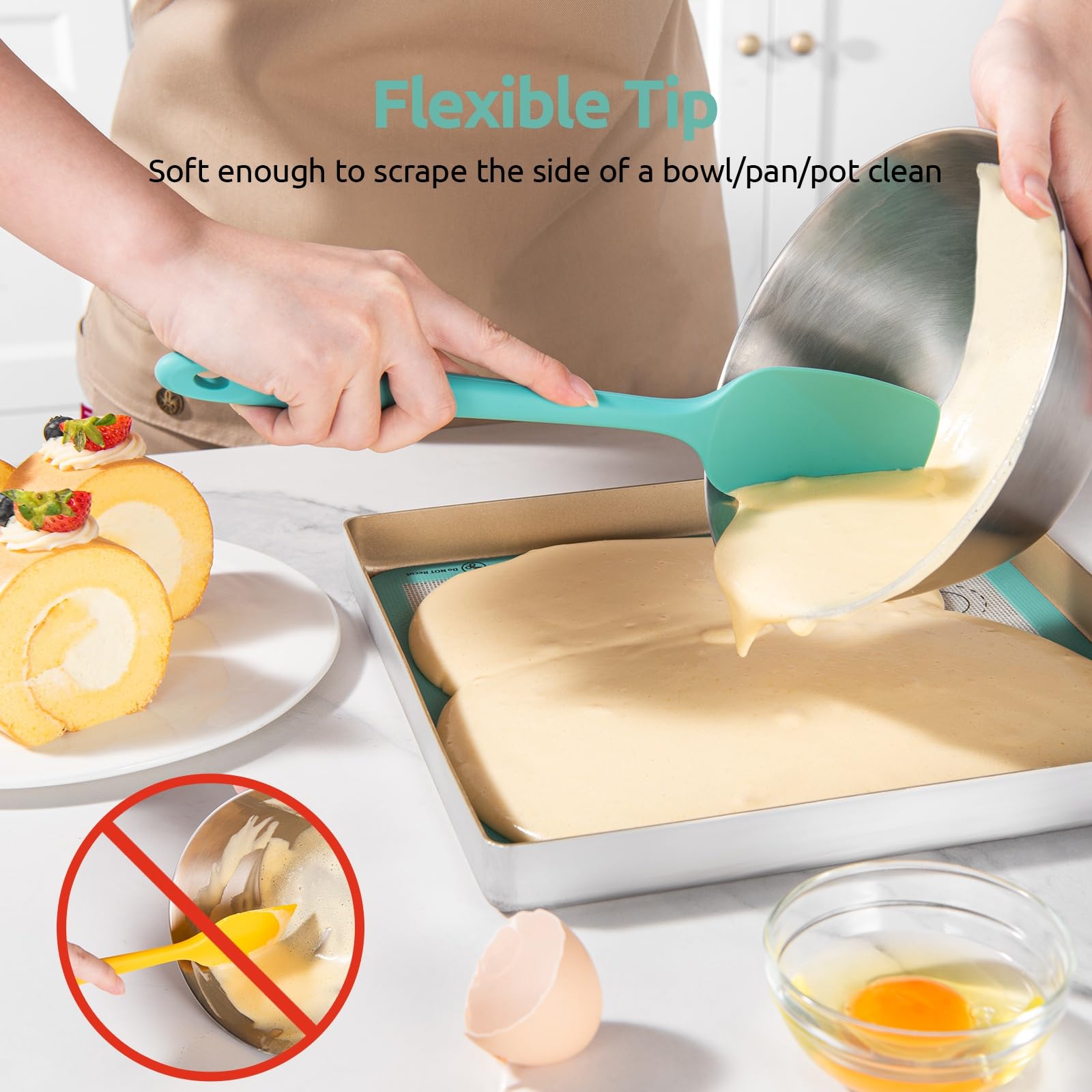 Borde flexible que se adapta a las paredes del bol con U-Taste