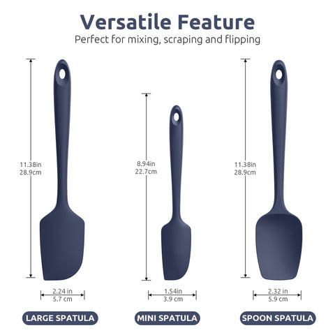 Espátula larga de U-Taste, 11-38 pulgadas, ideal para saltear a alta temperatura.