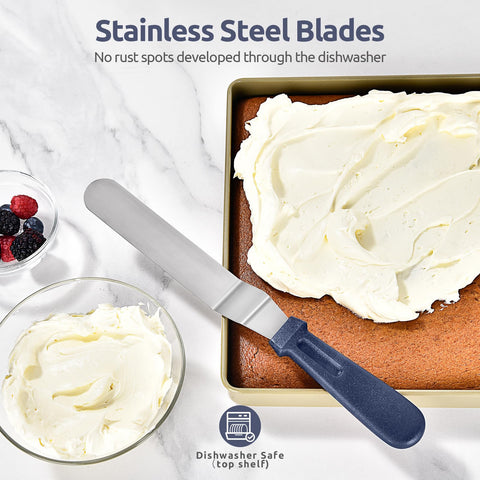 U-Taste espátula offset de 10 pulgadas para detalles y bordes limpios.