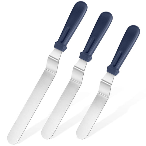 U-Taste espátula offset de 6 pulgadas para alisar tartas con precisión.