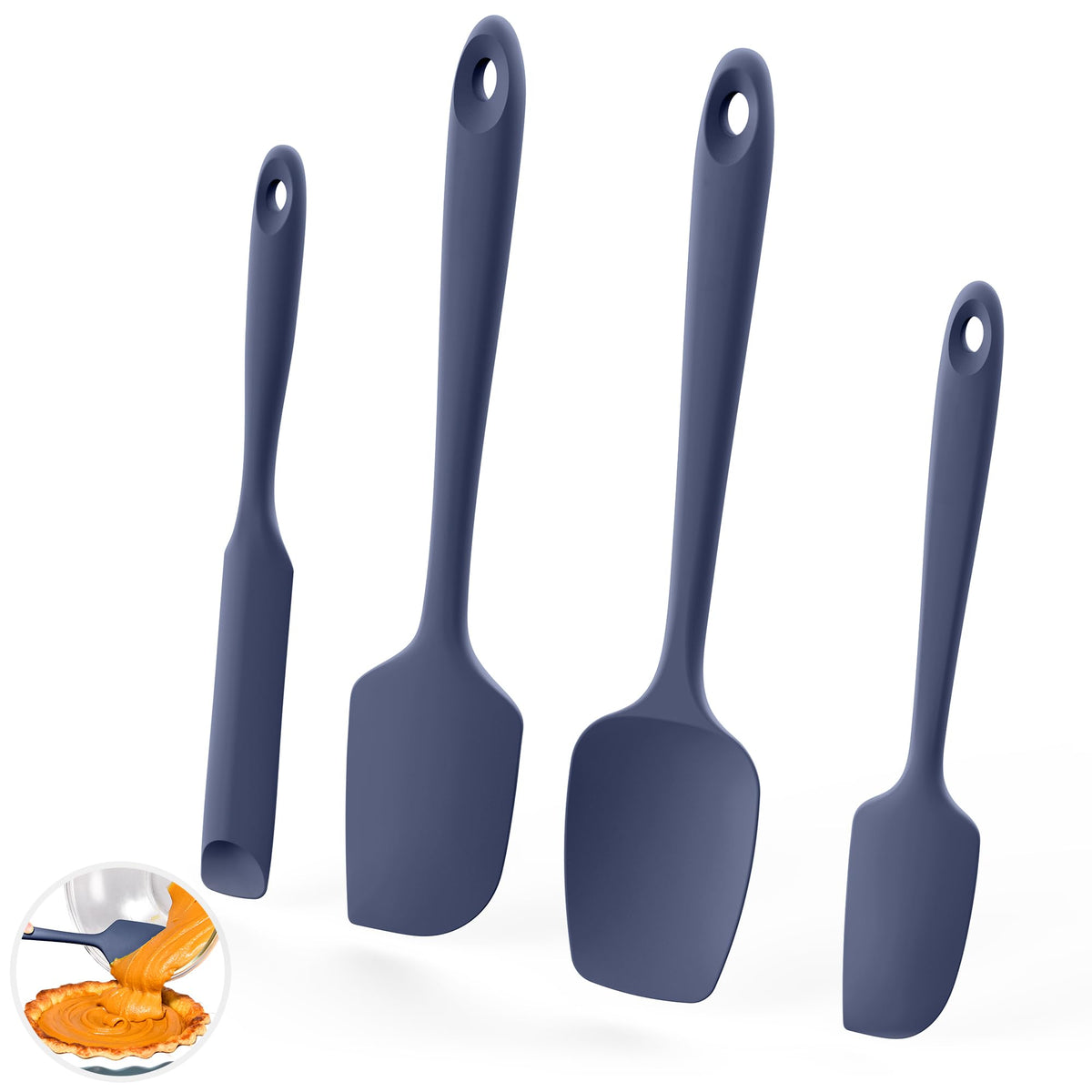 Espátula de silicona U-Taste resistencia 600°F para saltear en sartenes antiadherentes