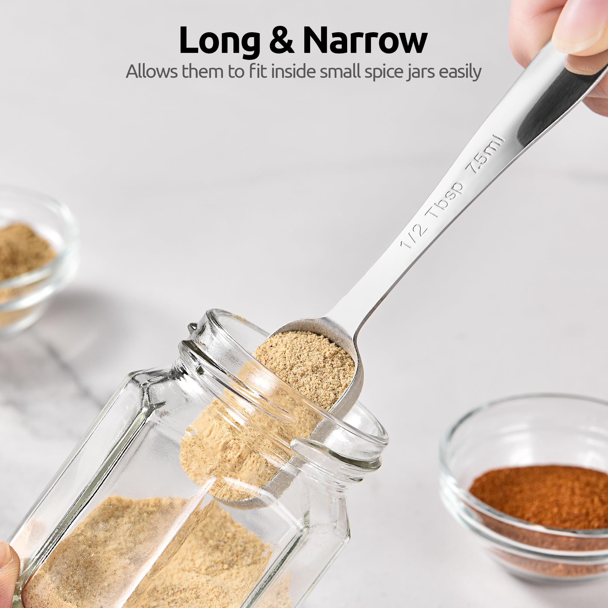 U-Taste mango ergonómico de acero 18-8 para uso cómodo.