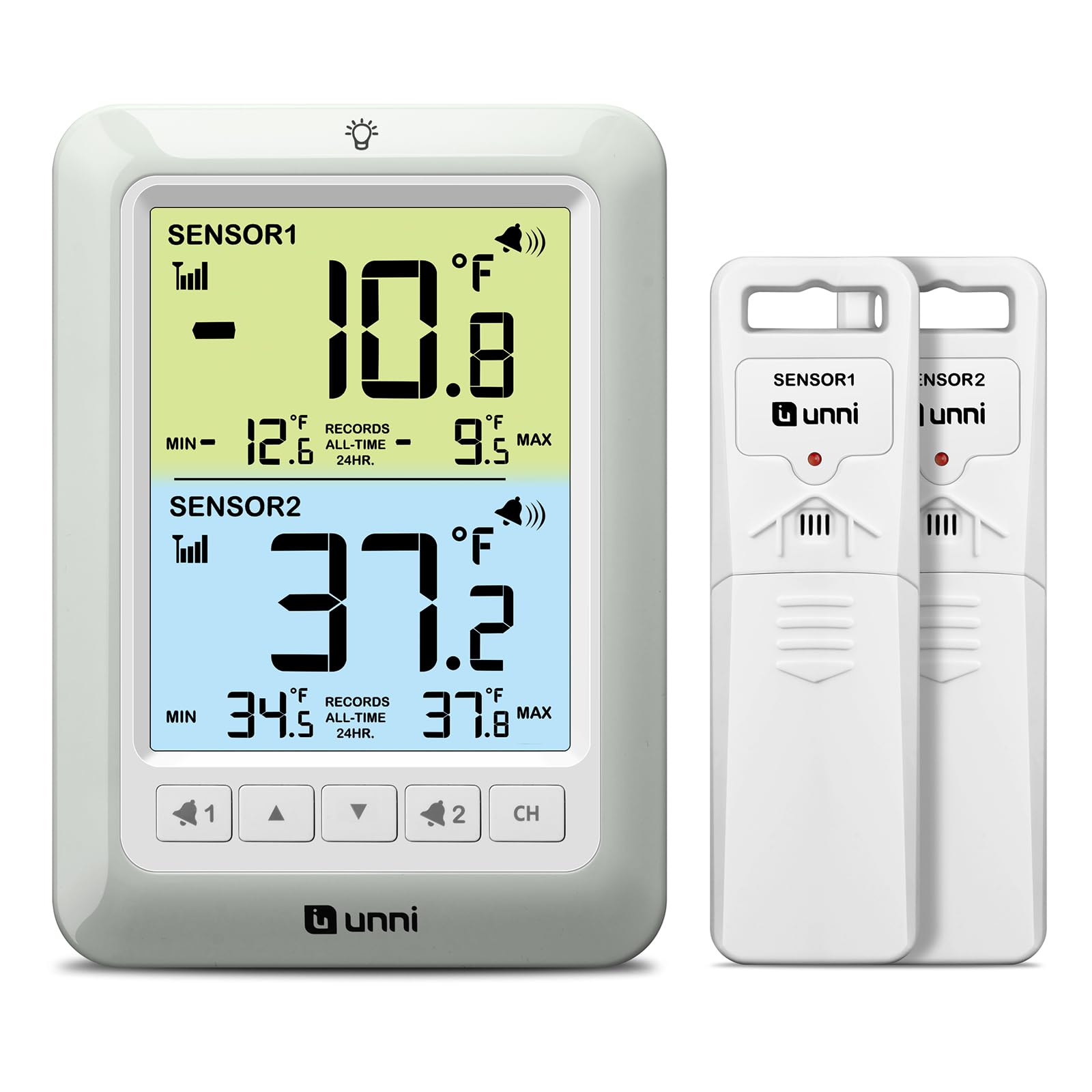 Termómetro digital U UNNI con alarma y pantalla para nevera.