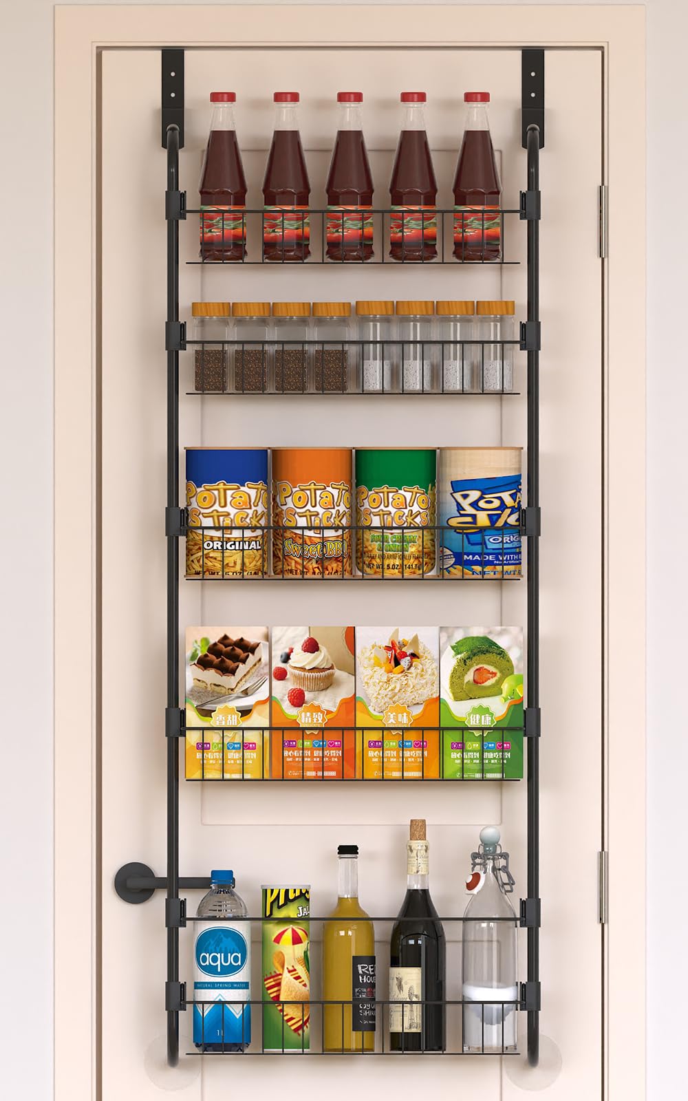 Organizador Uardfti para puerta con 5 niveles para optimizar la despensa