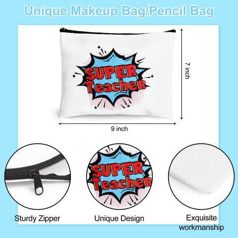 Bolsas cosméticas UAREHIBY, canvas en cuatro estilos, útiles para maestras.