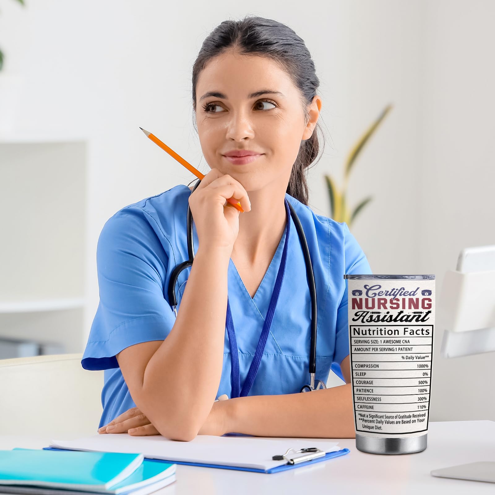 Ubdaycup CNA Gifts Tumbler capacidad 20oz para café o agua en turnos