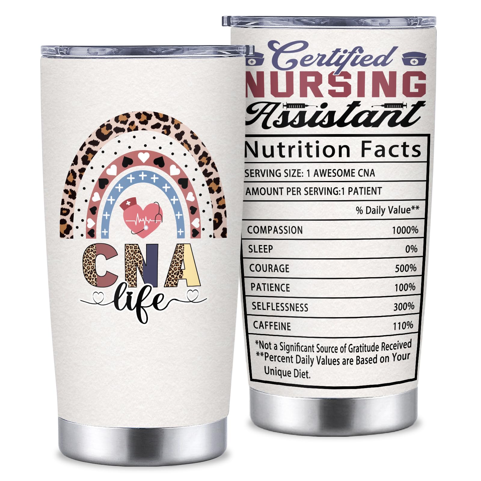 Ubdaycup CNA Gifts Tumbler con tapa cierre seguro para evitar derrames durante el transporte