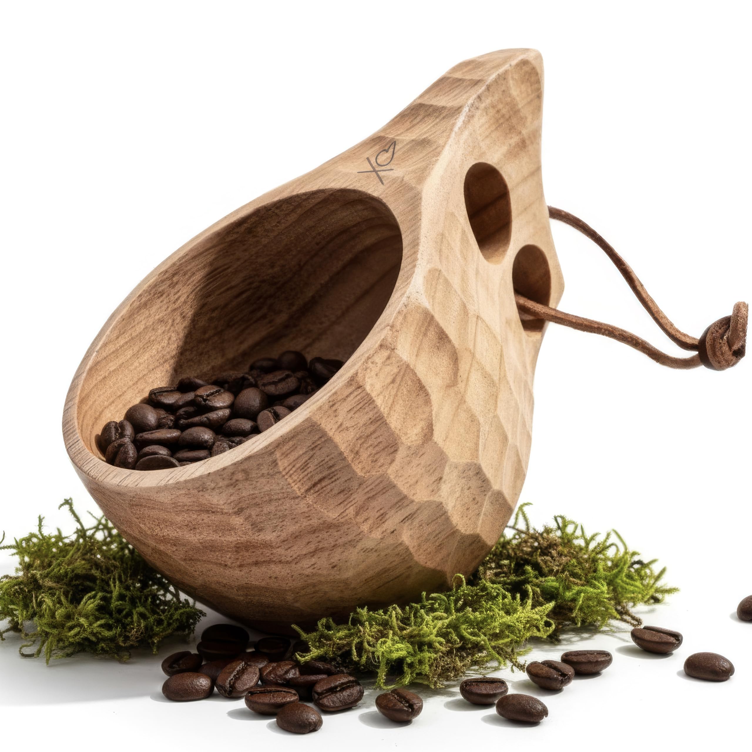 Überleben Kuksa copa de madera de 225 ml, ideal para café al aire libre.