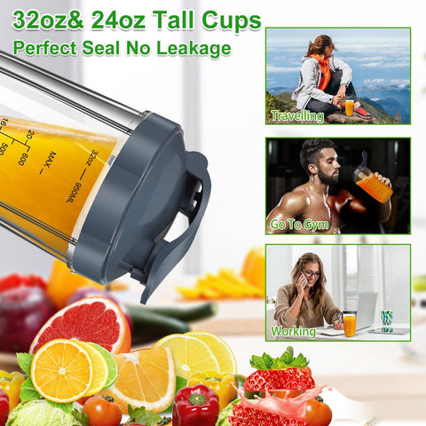 UBYNID Nutribullet accesorios sin BPA, seguros para la alimentación.