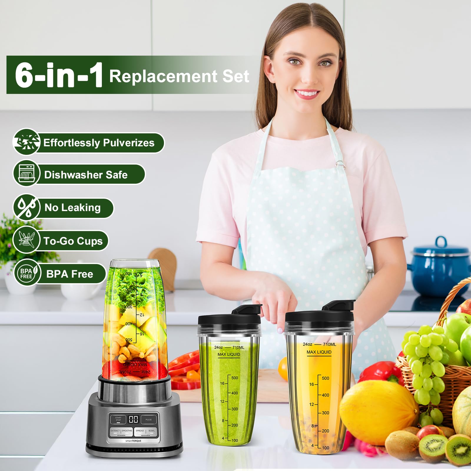 Conjunto de 3 copas Ubynid para tener repuestos.