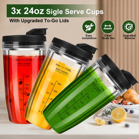 Copa para batidos y café frío Ubynid, compatible con Ninja.