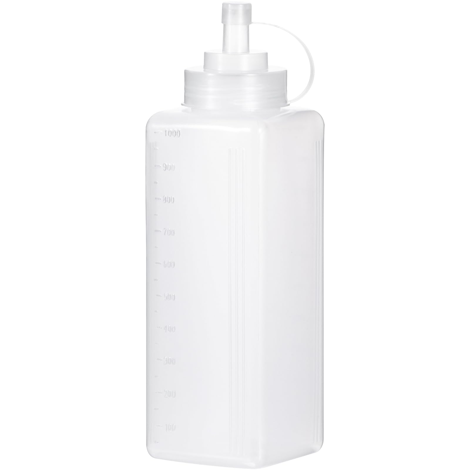 Botella Uceoo apriete 1000 ml con tapa para dosificar sin derrames.