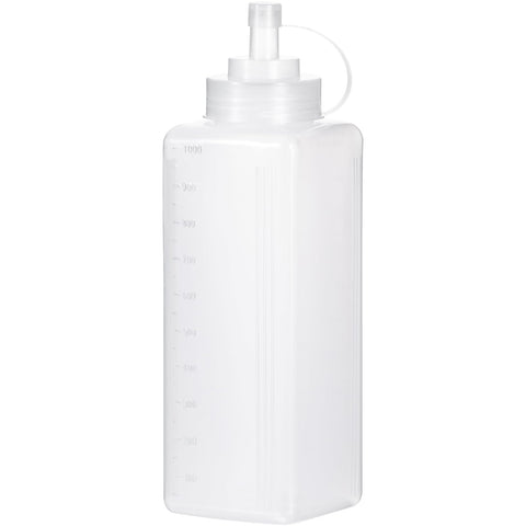 Botella Uceoo apriete 1000 ml con tapa para dosificar sin derrames.