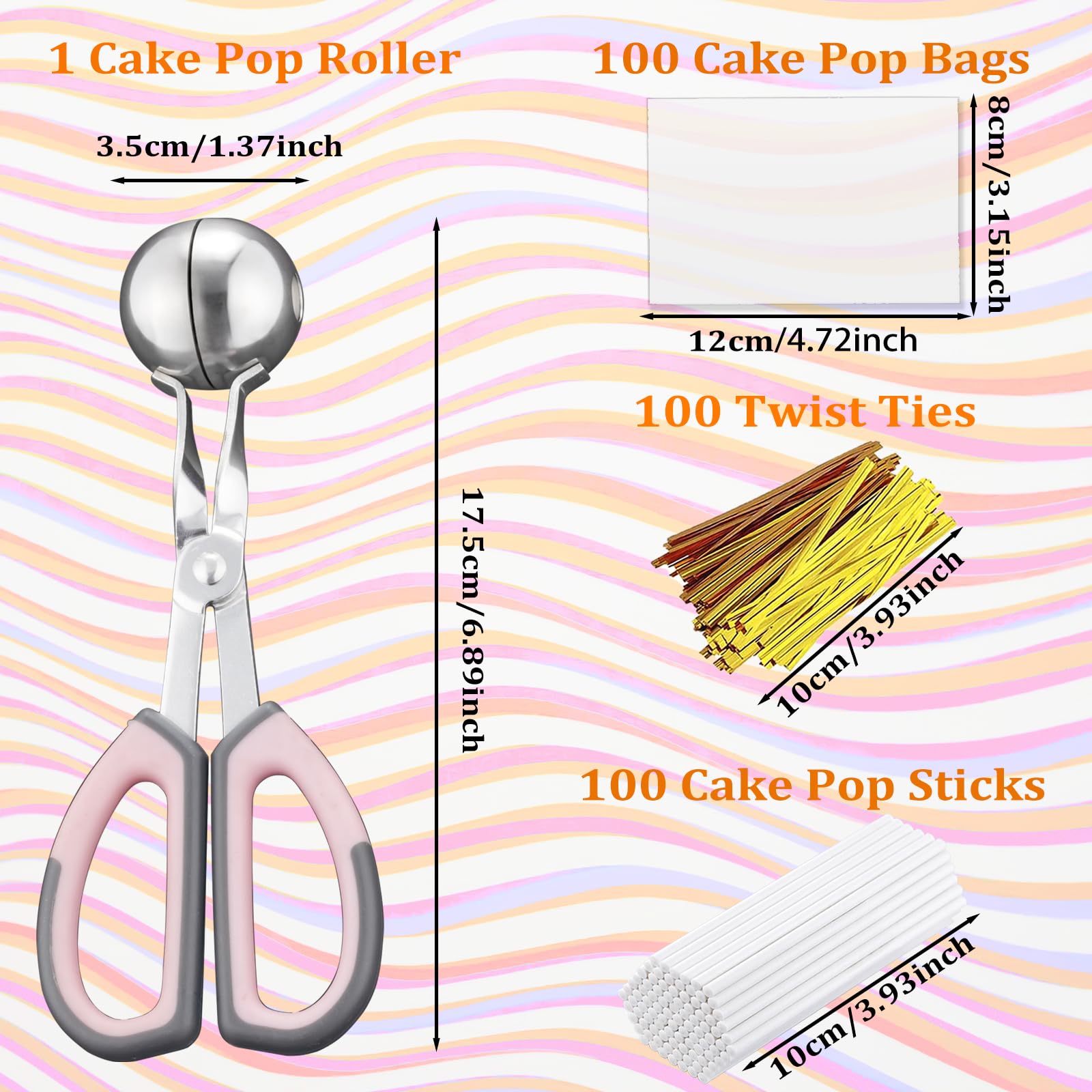 Bolsas para cake pop de Ucnemous, envían presentaciones limpias y transparentes.