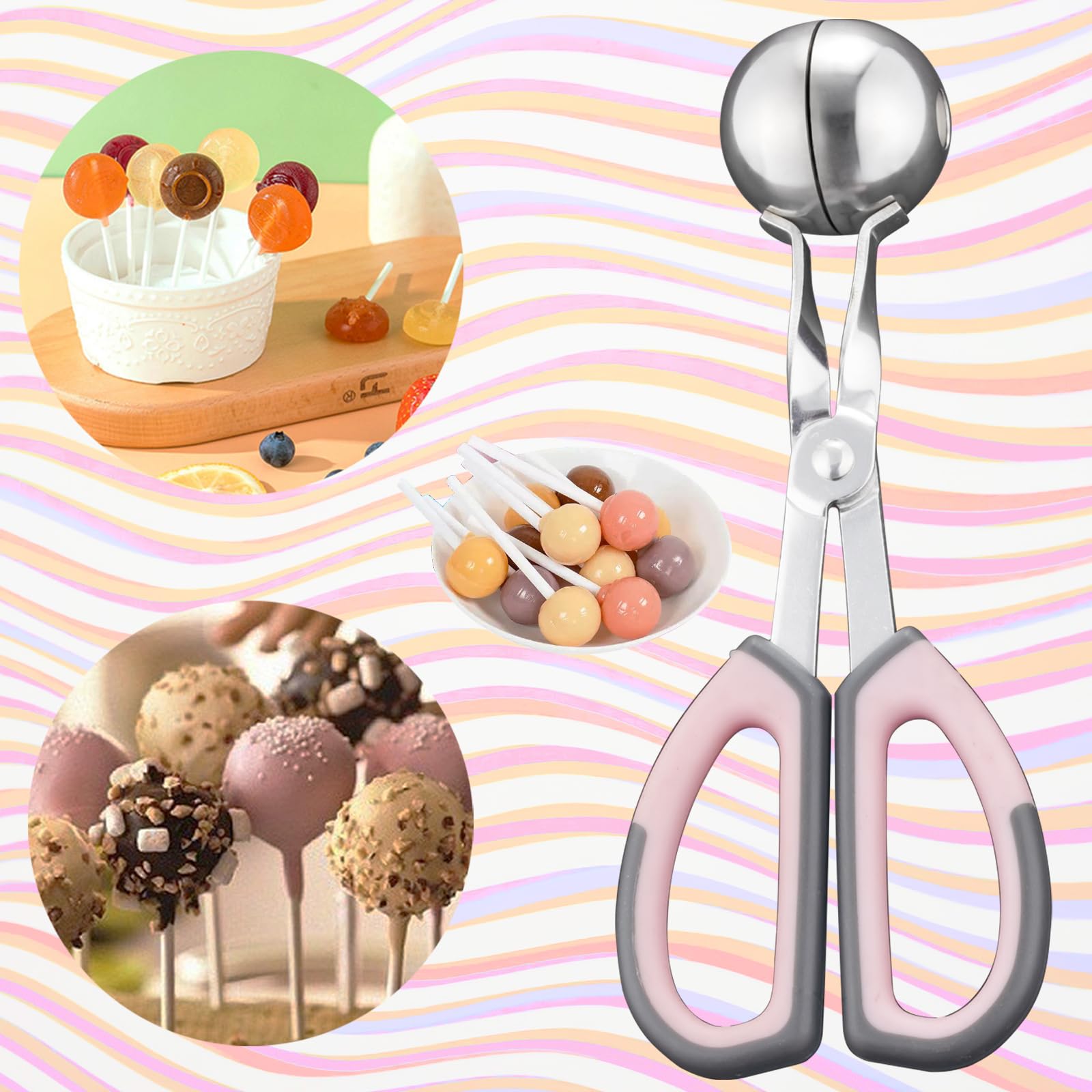 Palitos de papel Ucnemous para cake pop, soporte estable para decoraciones.