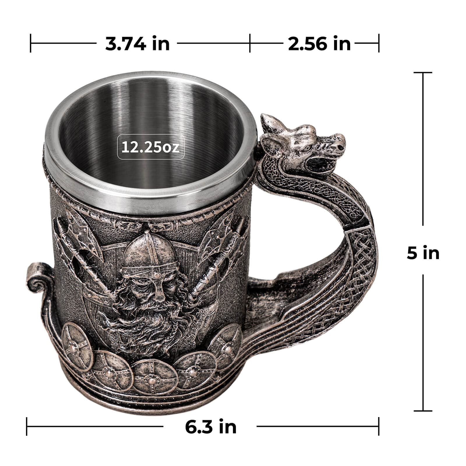 UCOMINS jarra vikingo para cerveza, experiencia auténtica para reuniones
