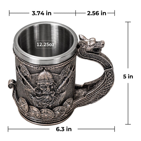 UCOMINS jarra vikingo para cerveza, experiencia auténtica para reuniones