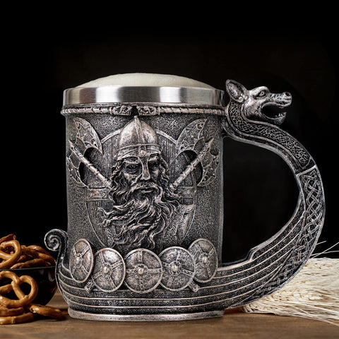 UCOMINS jarra vikingo con capacidad 13oz, perfecta para beber