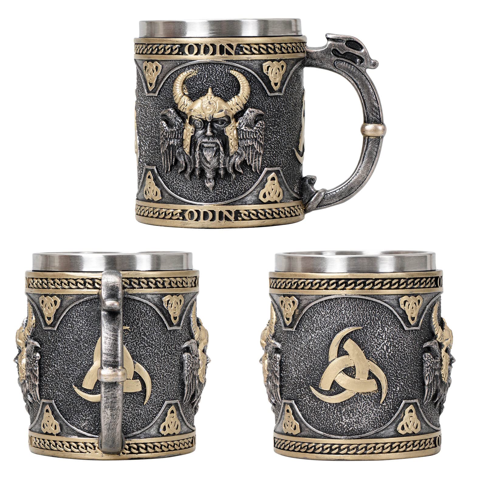 Capacidad de 15 oz, perfecto para bebidas generosas