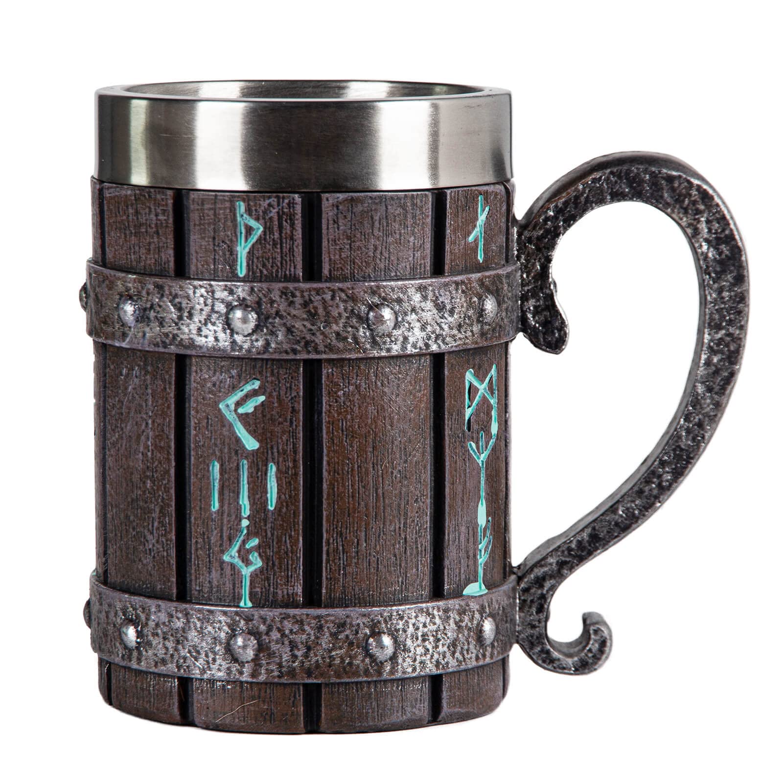 Taza UCOMINS con runa nórdica, ideal para bebidas calientes o frías