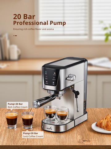 UDI máquina de café con programa americano y espumador de leche para bebidas cremosas.