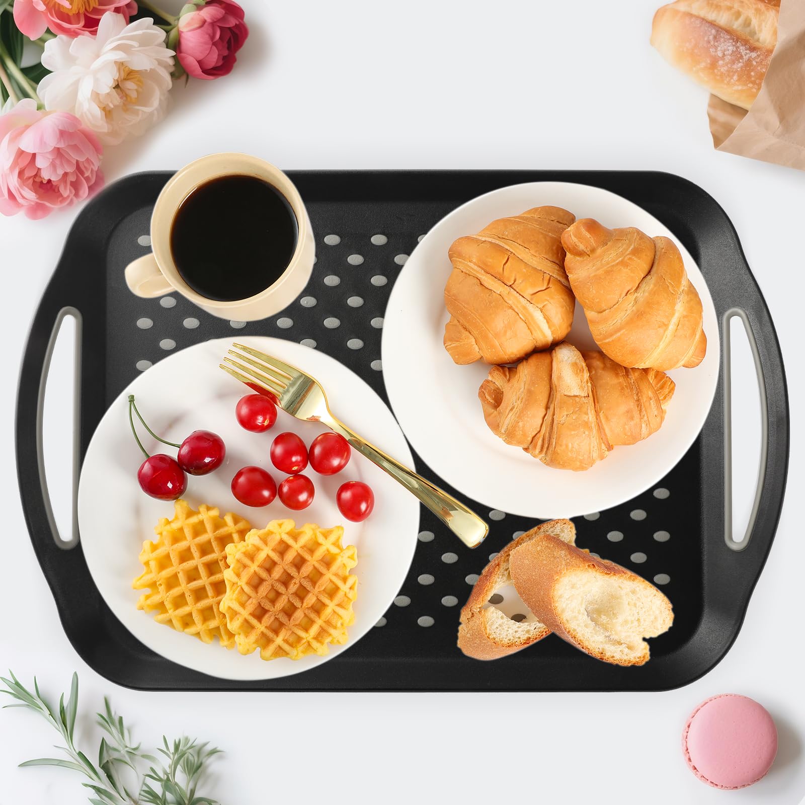 udNmlaiebot bandeja apilable y fácil de guardar, ahorro de espacio en la cocina.
