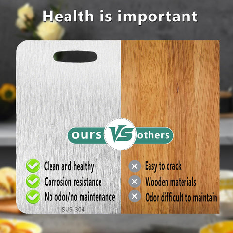 UFJEG tabla titanio tamaño mediano, resistente para cortar carne