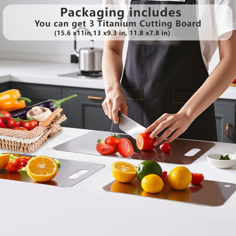 UFJEG tabla titanio doble cara, ideal para multitarea en la cocina