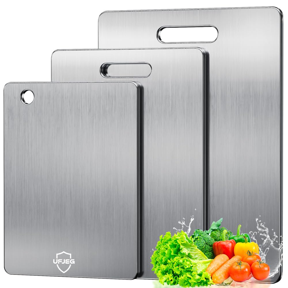 UFJEG tabla de titanio conjunto 3, superficie doble para cortes eficientes.