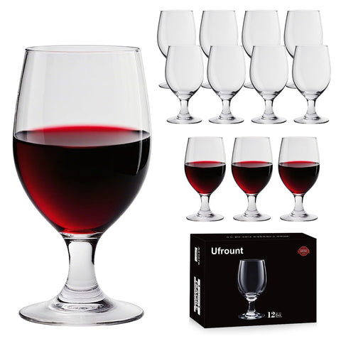 Vaso Ufrount de vino 13oz, conjunto de 12, perfecto para cenas y celebraciones.