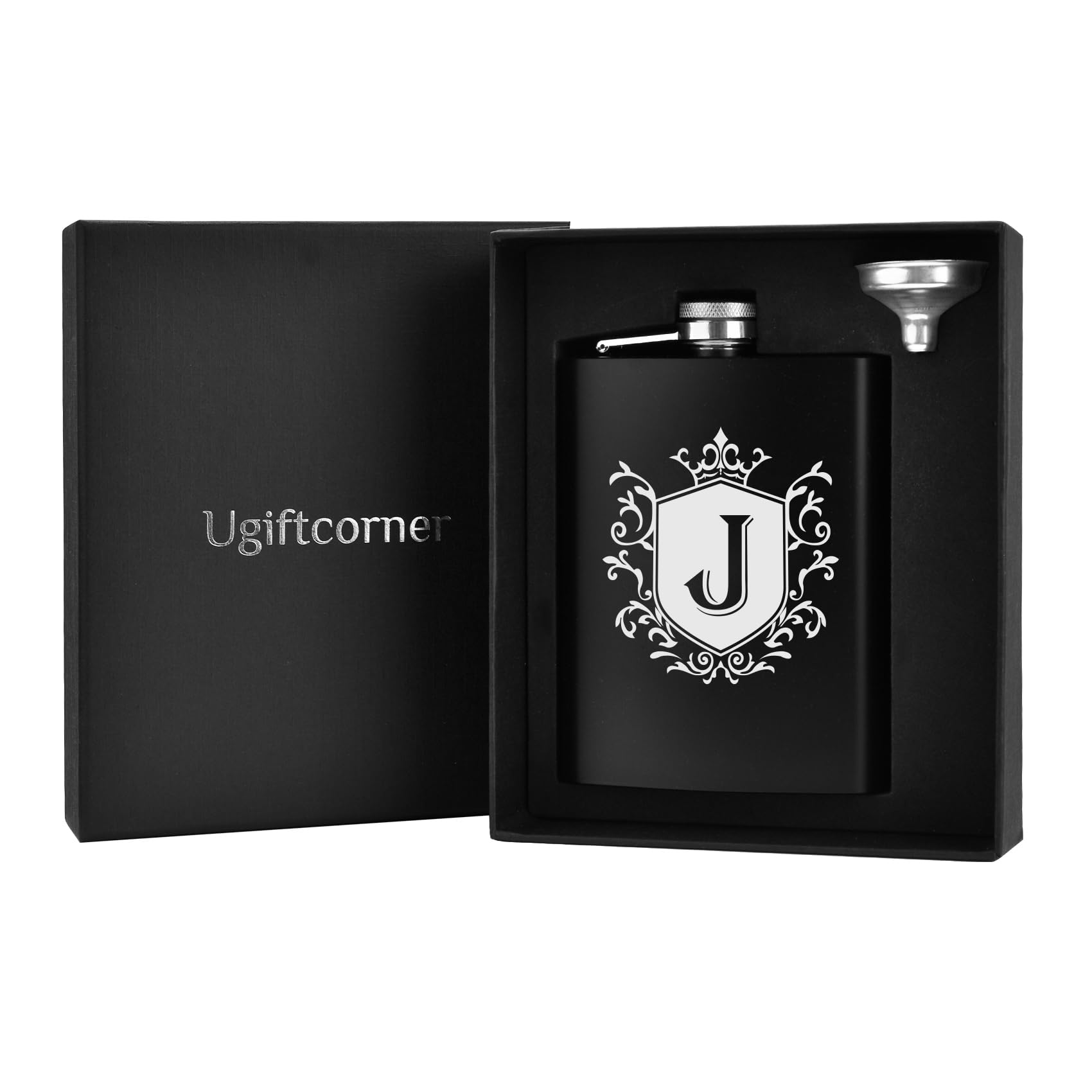 Ugiftcorner petaca iniciales grabadas para regalo personalizado