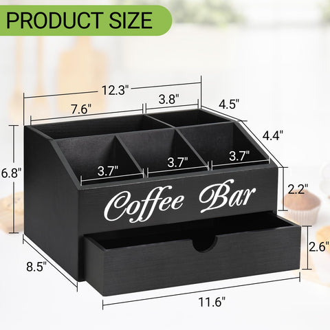 ugiftt estacion-cafe-organizador-con-capacidad, mantiene utensilios y tazas a mano.