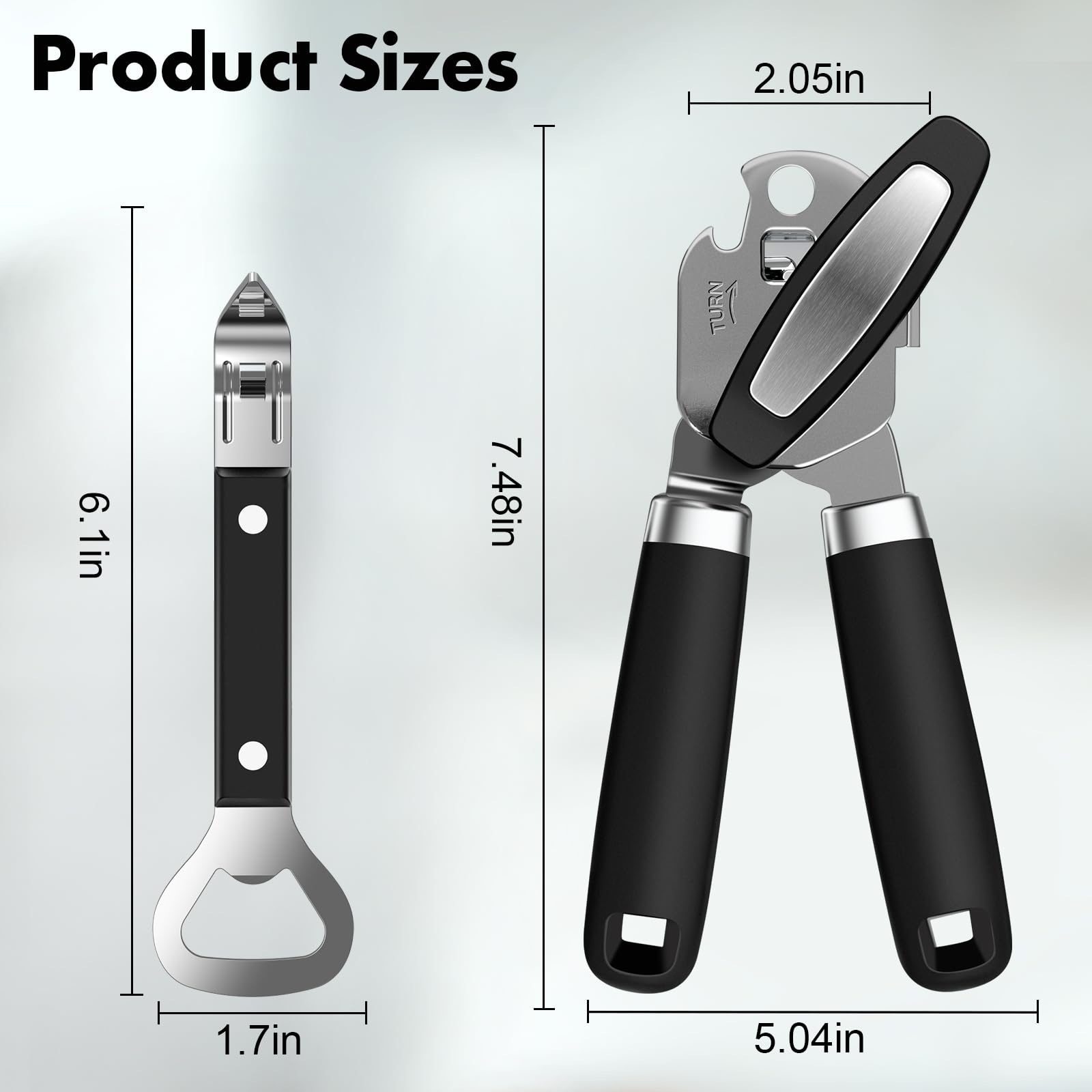 UGNEL abrelatas manual con mango ergonómico para un agarre cómodo.