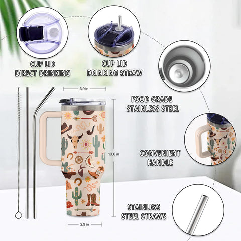 Vaso térmico de acero inoxidable Uibunoo, mantiene bebidas calientes o frías.