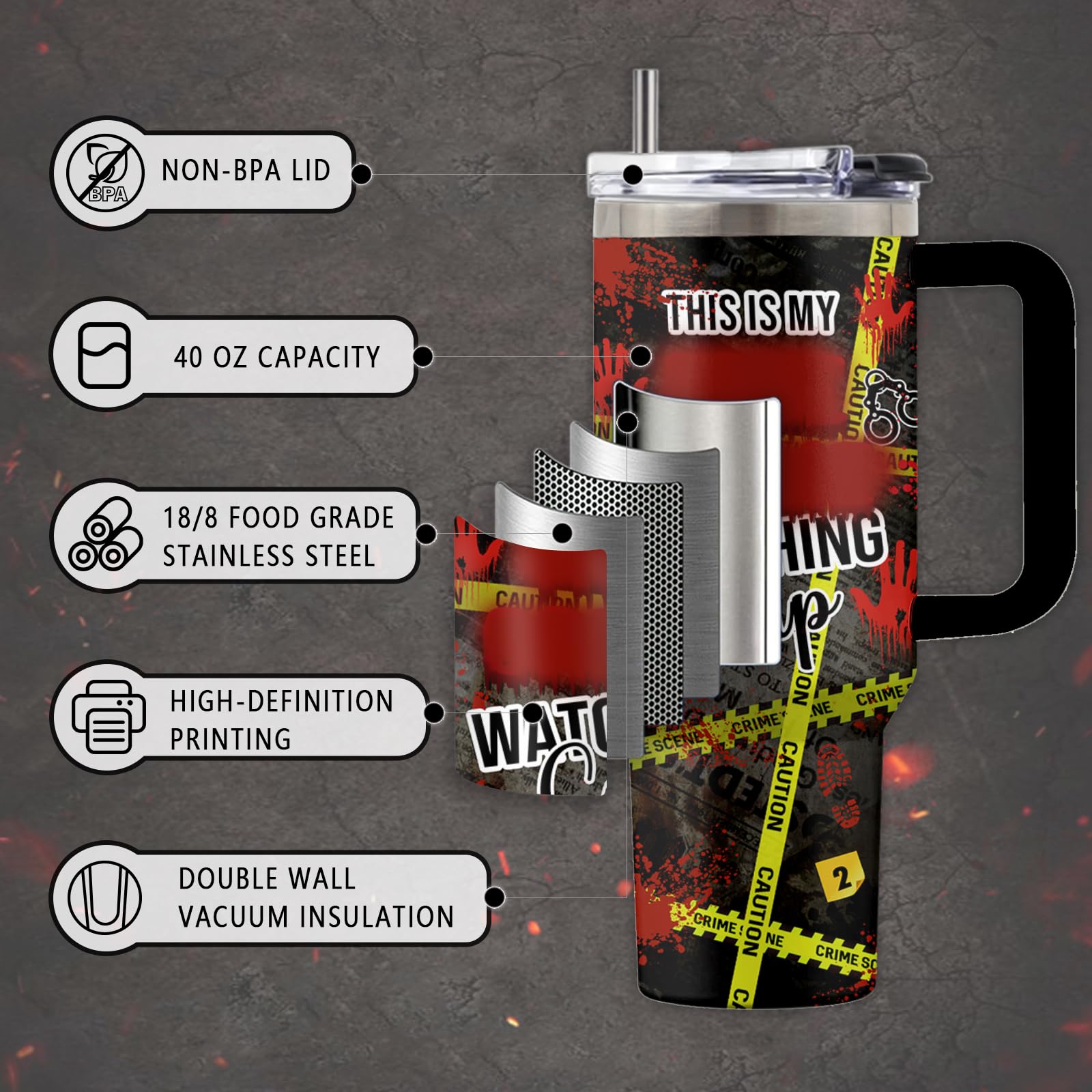 Uibunoo termico con pajilla reutilizable, ideal para conservar bebidas a la temperatura.