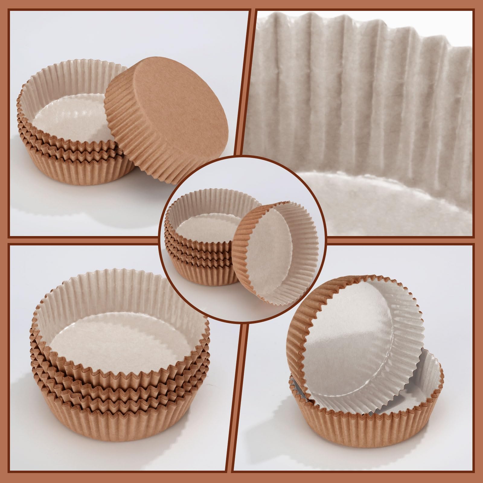 Uiifan forros cupcake de papel desechables, listos para usar en fiestas y celebraciones.