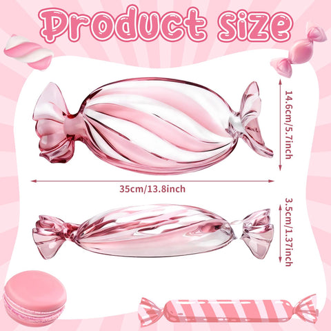Uiifan plato cristal rosa para postres, aporta color y elegancia a la mesa