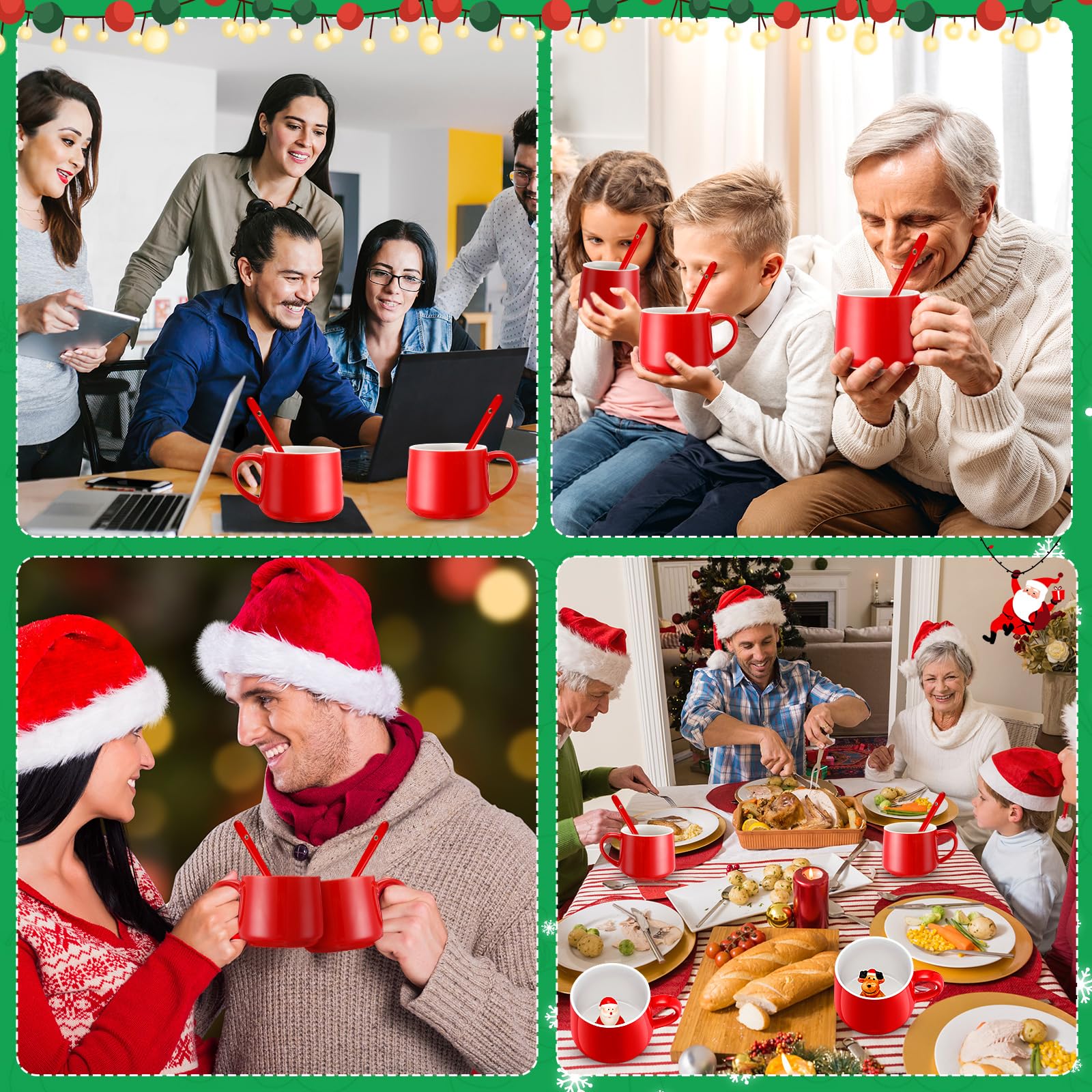 Uiifan set navidad 3D regalo en caja: presentación lista para reglar