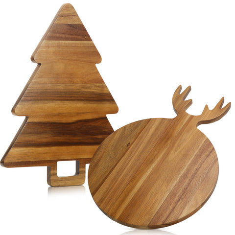 Uiifan tableros navidad con asa ciervo, ideal para cortar y decorar la mesa.