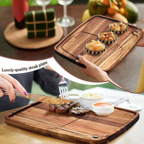Uiifan tablero de 33 x 28 cm para servir filete.