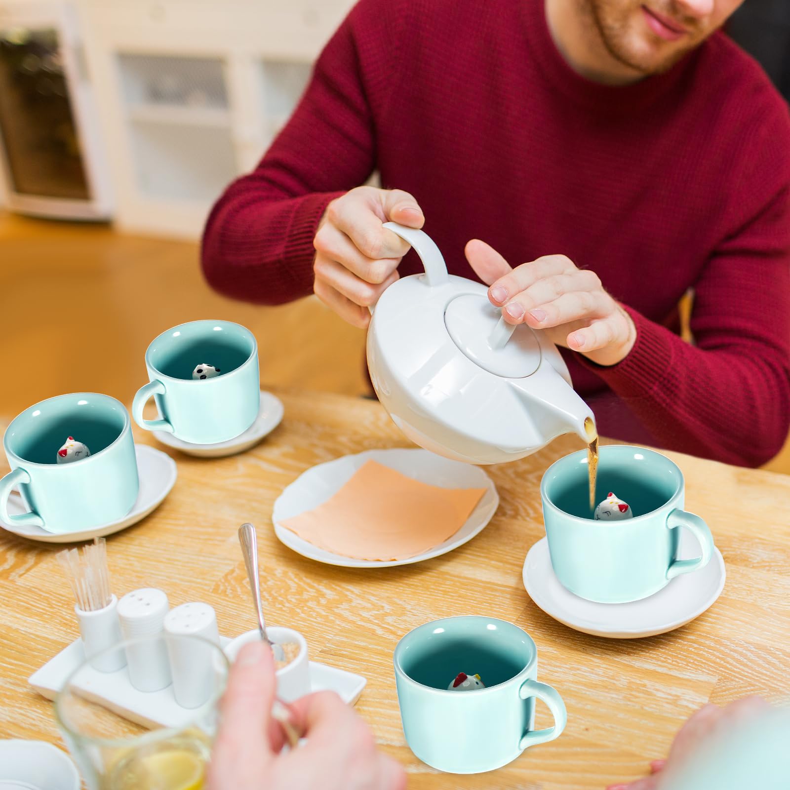 Taza Uiifan 3D con detalles realistas, decoración atractiva para cualquier mesa.