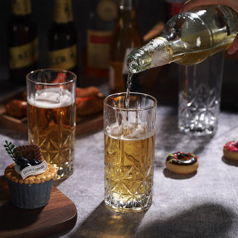 Vasos Uiifan para té y agua, cristal claro que realza la bebida.